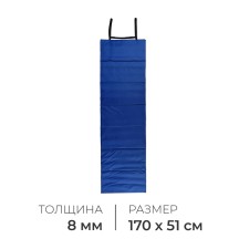 Tourist mat, folding, 170x51x0.8 cm, blue/turquoise color