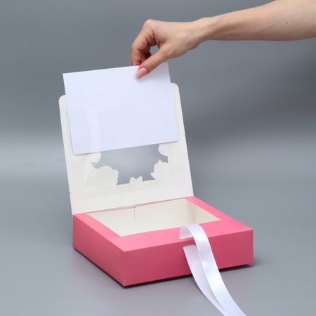 Gift-bending box folding, packaging, “floral tenderness”, 20 x 18 x 5 cm-1