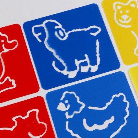 Stencils "Pets" sheet of paper, set of 6 pcs.-6