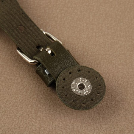 Bag button fastener 8 × 3 cm, khaki color-4