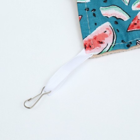 Gamak "suspension" for rodents 23*23 cm, calico, fleece, watermelon-3