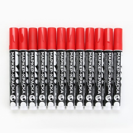 Marker-painting, varnish. Bullet tip, 4 mm, red Pro choice-1