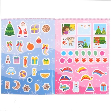 A book with stickers "New Year's tasks for the smartest girl", 12 p.-2