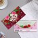 Money envelope "Happy! 55" Burgundy background, 8.3x16.7 cm