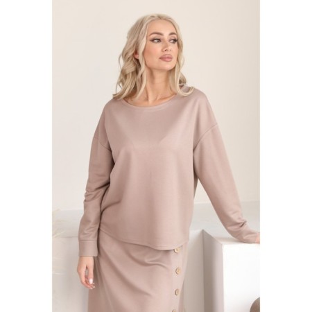Female suit, size 54, beige color-13