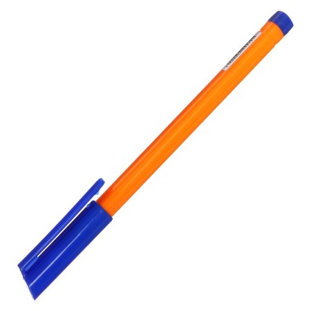 Ballic handle 0.5 mm blue, yellow triangular housing (barcode on a thing), blue cap.-1