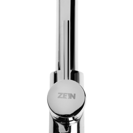 Kitchen mixer Zein Z3824, one -leaf, flexible surplus on the spring, aerator 2 mode, chrome-6