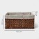 Set of storage baskets, manual weaving, 4 pcs: 19 × 15 × 14.5 - 40 × 30 × 19 cm
