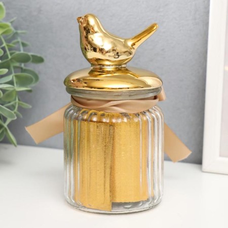 Coramics Coramics "Golden Bird" 15x7.5x7.5 cm-3