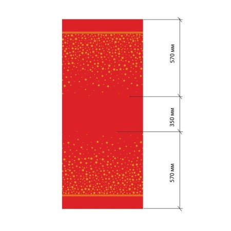 Gold Stars 149x300 +/- 3cm tablecloth tablecloth, 100% cotton, 190 g/m2-10