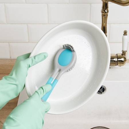 Rubber dishes brush, 27.5x5x4 cm-7