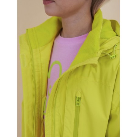 Vetrovka for girls, height 128 cm, lime color-14
