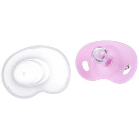 Nipple - classic dummy, silicone +3 months, with a cap, mix for a girl-5