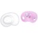 Nipple - classic dummy, silicone +3 months, with a cap, mix for a girl