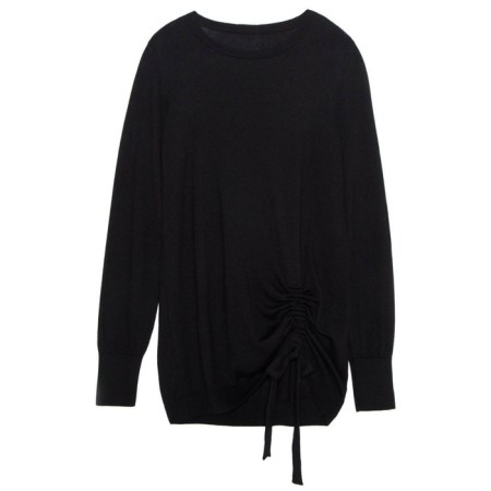Female jumper with decorative assembly Contse Elegant, size XS, color Black-3