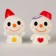 Miniature Puppet "Snowmen", set 2 pcs., Size 1 pc. - 2.5 × 4 × 2.5 cm