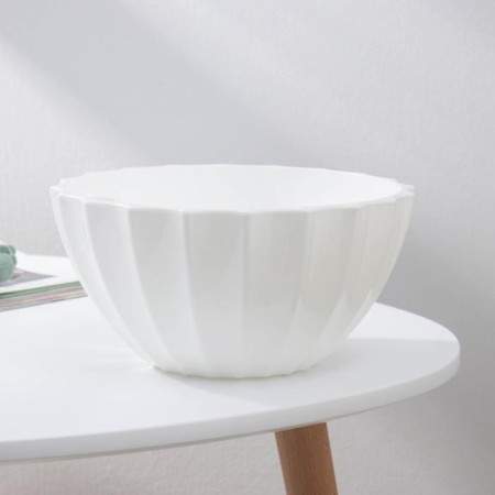 Kashpo for flowers with auto -watering shell, 2.4 l, white color-5