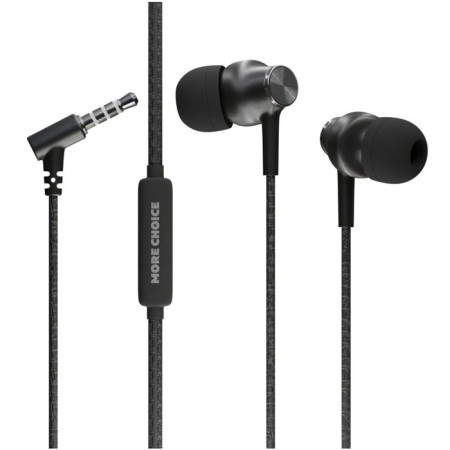 Headphones More Choice G20, microphone, vacuum, 95 dB, 32 Ohm, 3.5 mm, 1.1 m, black-1