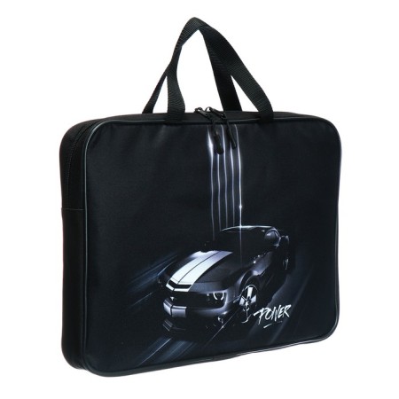 Folder with handles Textile A4, 370 x 280 x 60 mm, Stavia "Monochrome machine"-1