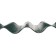 Fencing for the flowerbed, 110 × 24 cm, green, "wave", Greengo