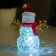 Night Snowman LED 1W RGB 3HLR44 Transparent 8x8x10cm Risalux