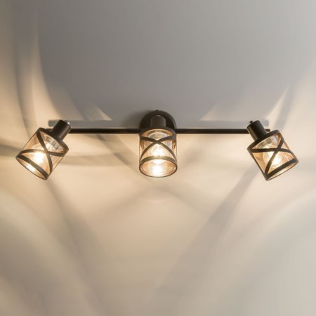 Sconces Citilux "Hesse" CL536635, 53x10 cm, 3x60W, E14, brown color-3