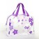 Cosmetic bag with zipper, purple color