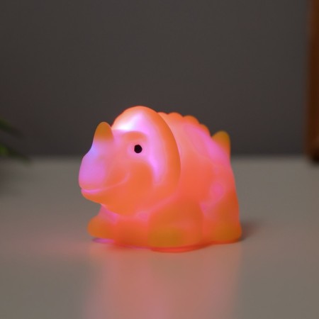 Night Plastic "Triceratops" 2W LED 3LR44 yellow 3x5x4cm-2