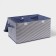 Stelly box for storage "stripes", 44.5 × 30 × 24.5 cm, blue color