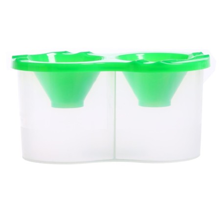 Double Calligrata, 150 x 2 ml, with a hand holder, green, green-1
