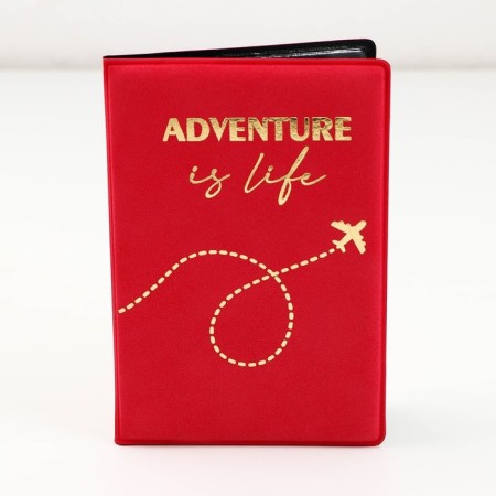 Cover for the passport "Adventure is Life", artificial leather-9