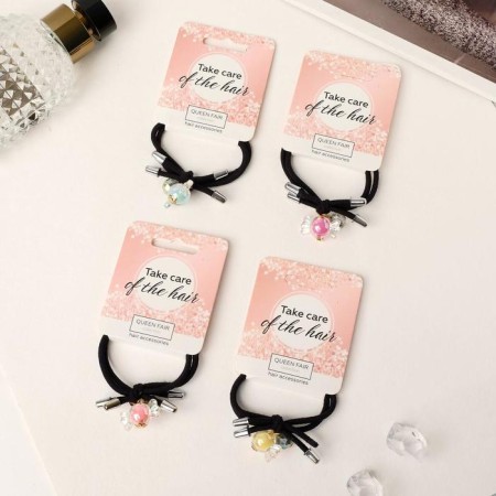 Hair gum "Monica" 4 cm, mix-2