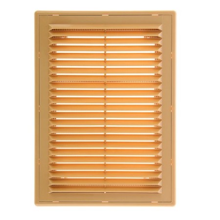 Ventilation ERA 1825 r, 253x183 mm, with a grid, detachable, beige color