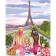 Diamond mosaic on a subframe with a full filling “Picnic in Paris”, 40 × 50 cm
