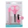 Children's manicure set, 3 subjects: scissors, saw, niceps, from 0 months, pink color