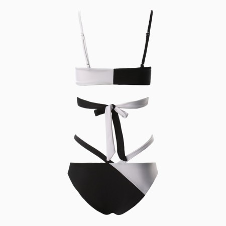 Separate swimsuit, white/black color, size 42-10
