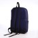 Youth backpack from textiles with a zipper, waterproof, 4 pockets, blue color