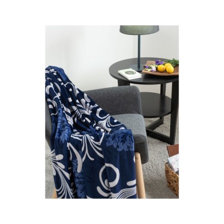 Bridge blanket, size 150x200 cm, blue color-1