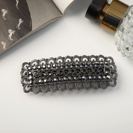 Hair hairpin "Grace" lace, 8 cm, black