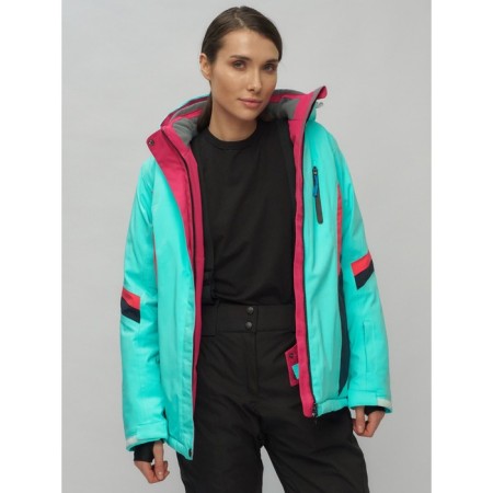 Ski costume is female, size 50, turquoise color-8