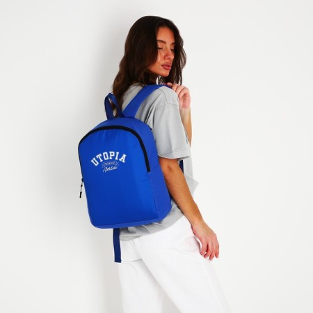 Backpack school textile Utopia, 38x14x27 cm, blue color-12