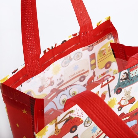 Baby bag without fastening, red color-2