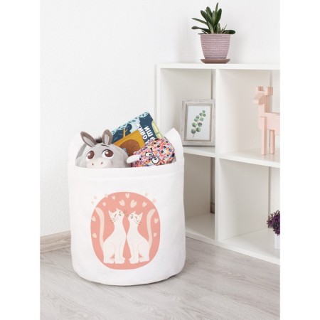 Basket for toys "Fly love, size 35x35 cm