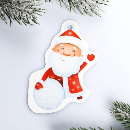 Schildik for a gift New Year "Santa Claus", 6.5 x8.2 cm, New Year-3
