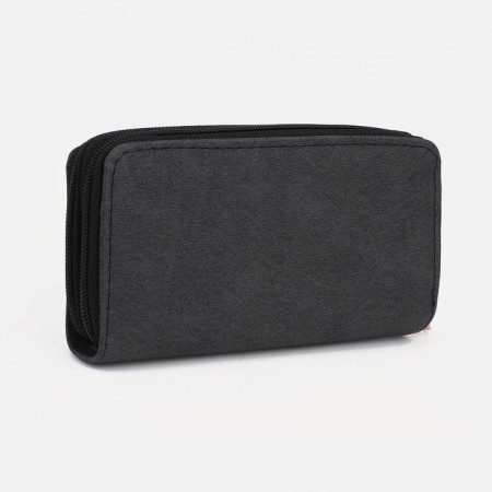 Women's wallet on lightning, black color-1