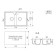 Aperwood Economwood Autonous Autonomous Office, oval, color 001 White matte