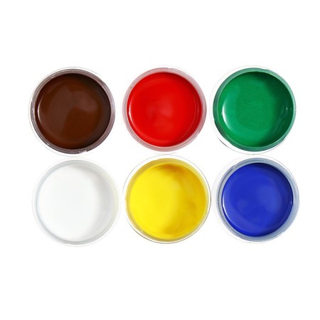 Finger paints, set of 6 colors x 35 ml, artberry, with aloe vera-2