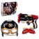 Set of game "superhero", mask, gun with bullets, target, color mix