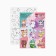 Paper stickers “Cute characters”, with coloring, 11 x 15.5 cm