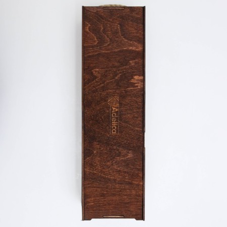 ADELICA “Lazio” wine box, 34 × 10.5 × 10.2 cm, dark chocolate color-4